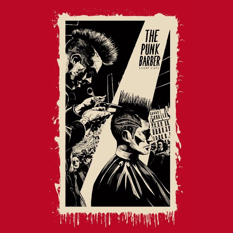 Punk barber sharp cuts