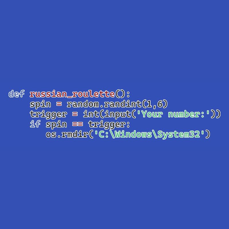 Python Russisches Roulette
