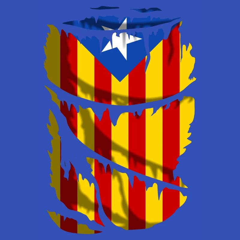 Drapeau de l’indépendance de la Catalogne. L’estelada