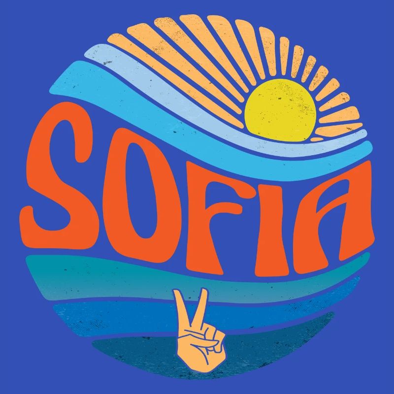 Sofia Hemd Vintage Sunset Sofia Groovy Tie Dye
