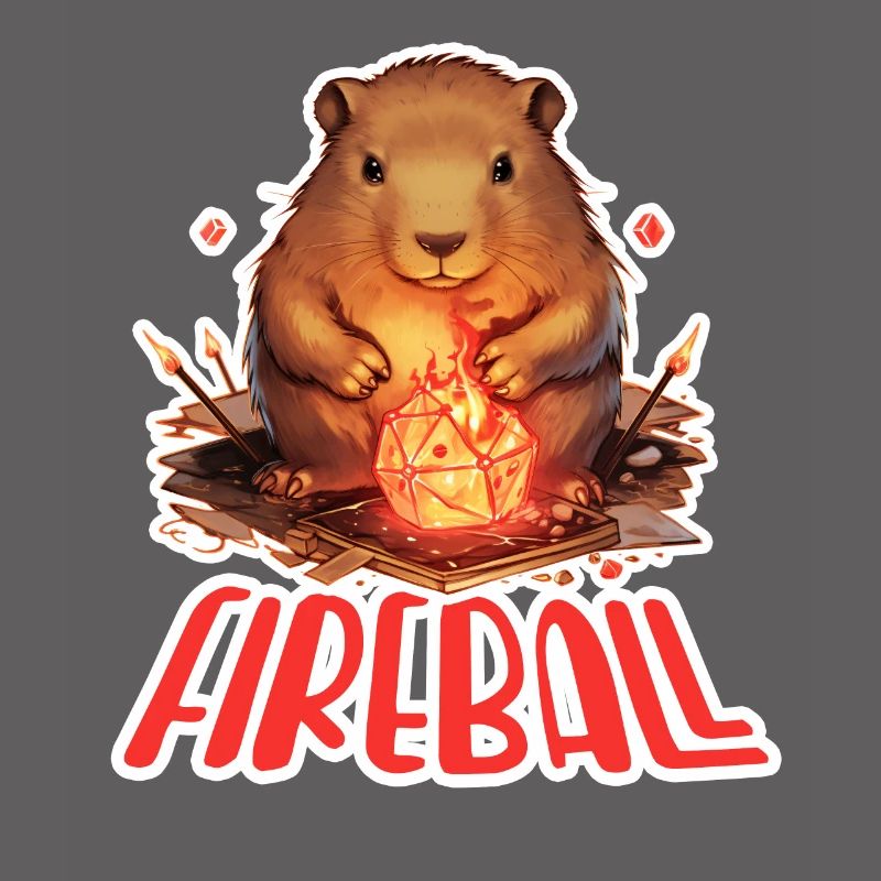 Capybara Mage – Conception de RPG boule de feu