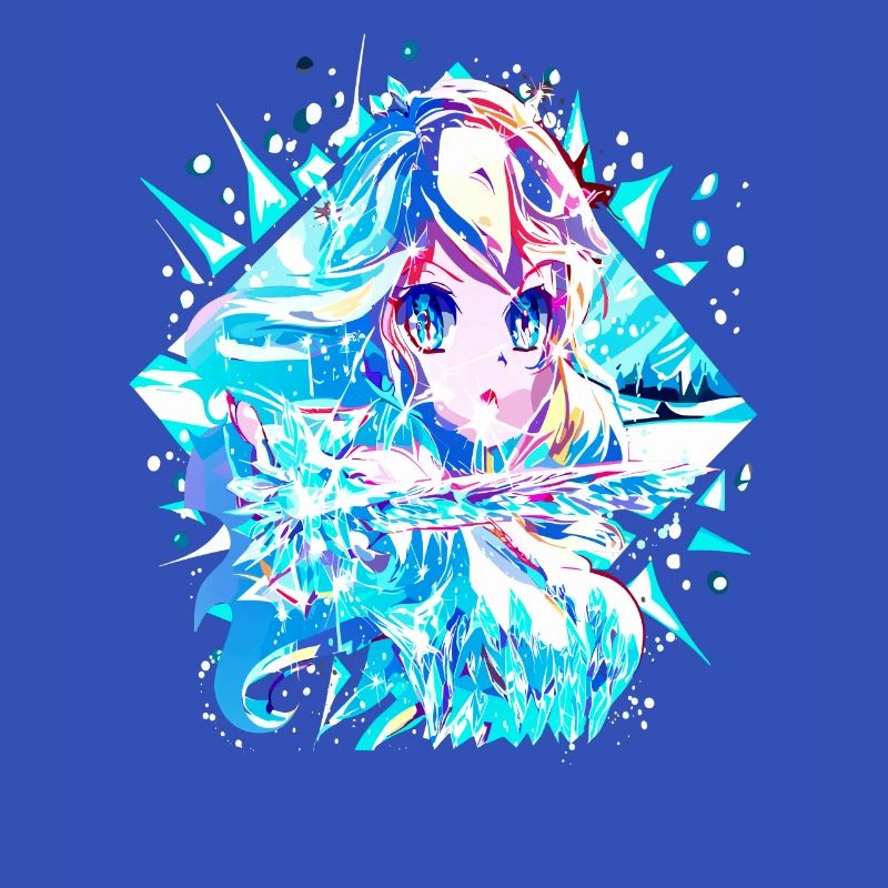 Anime Reine des neiges Princesse des glaces
