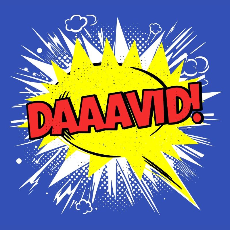 David Name Funny Speech Bubble Daaavid!