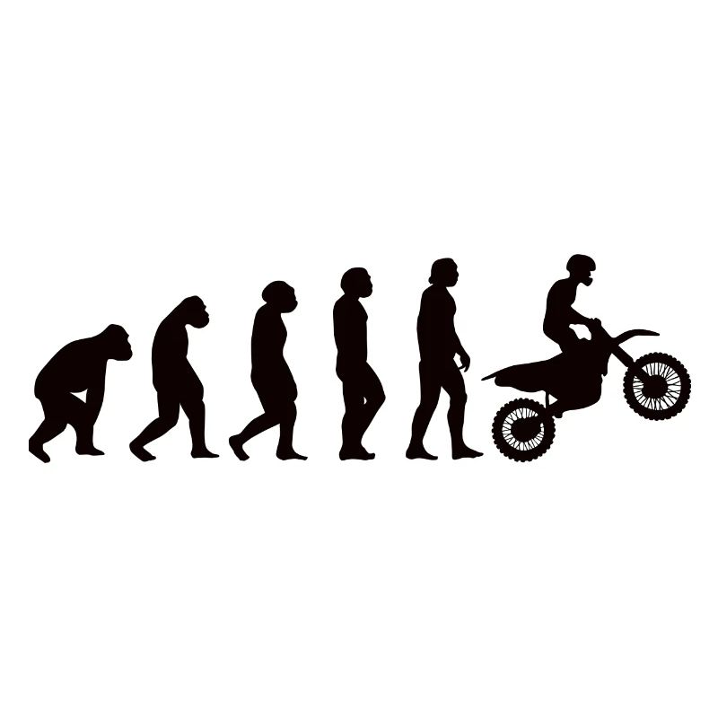 Motorrad Biker Evolution Mofa Moped Motorradfahrer