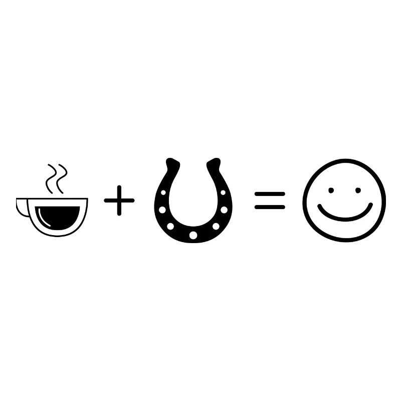 Kaffee Smile Face und Pferd 2 -