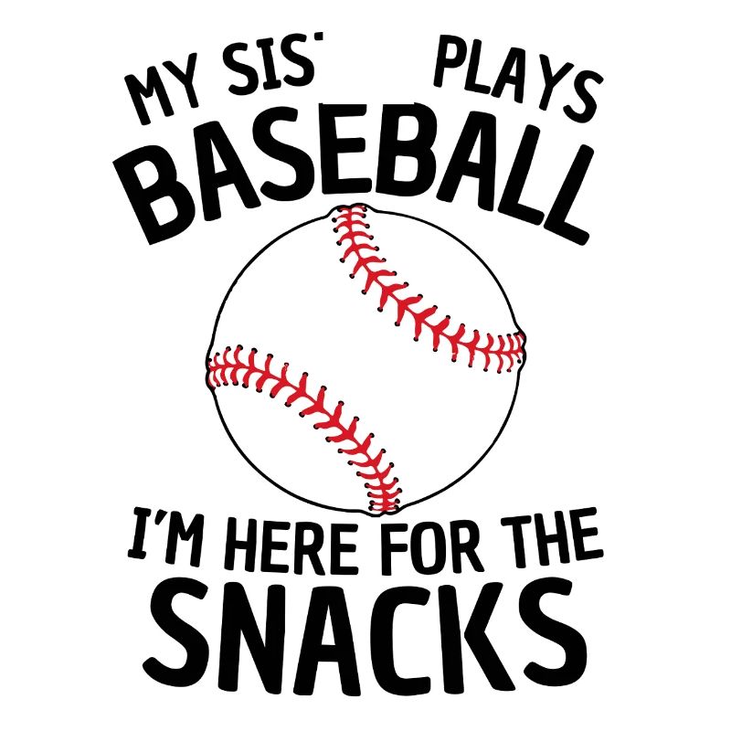 Drôle de conception de sœur de baseball
