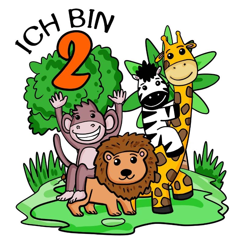 2. Geburtstag - Ich bin 2 - Tiere Wildnis