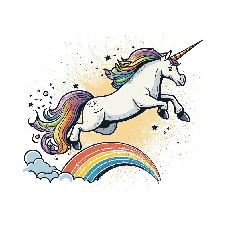 Cavalier arc-en-ciel