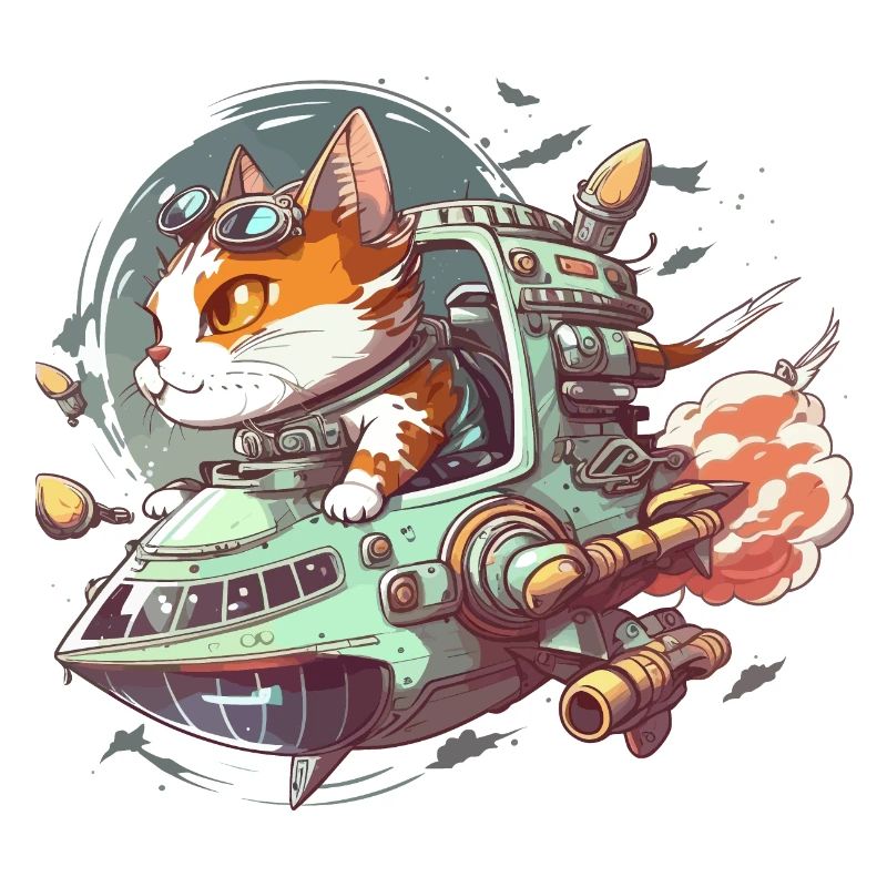 Commandant de chat cosmique