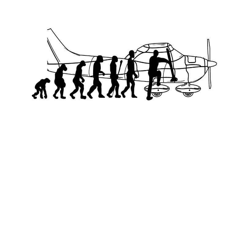 Evolution Piloten Pilot Flugzeug fliegen