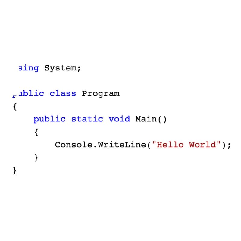 C # .NET Code Hello World Programmer Gift
