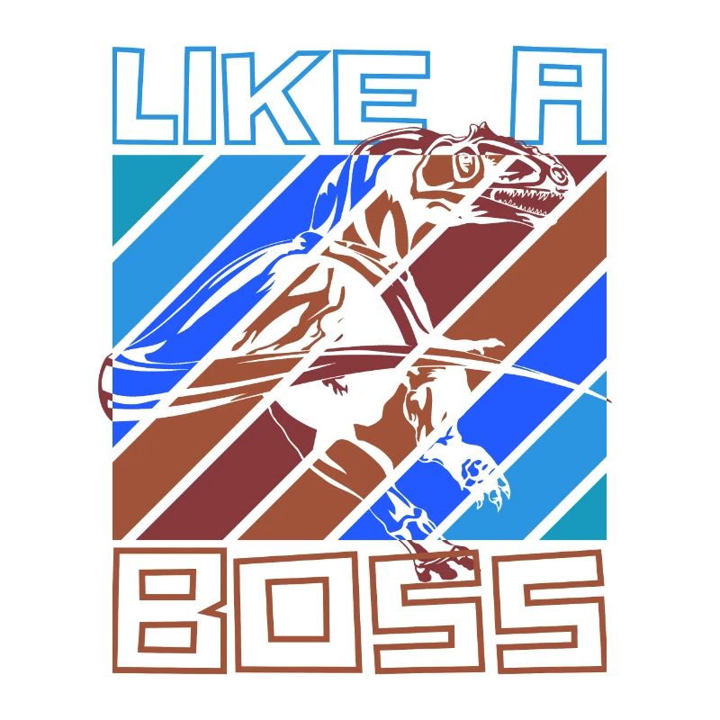 Like a Boss - Cool Velociraptor Dinosaur