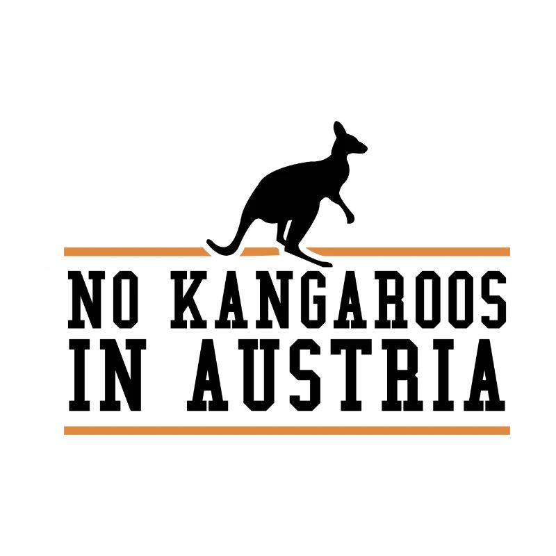 Kangaroo Silhouette Austria Austria gift
