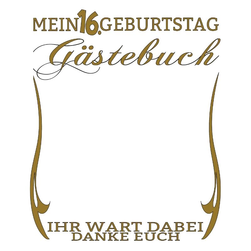 16. Geburtstag Mädchen & Junge Gästebuch