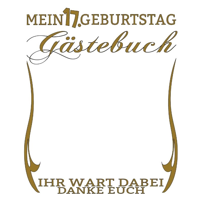 17. Geburtstag Mädchen & Junge Gästebuch