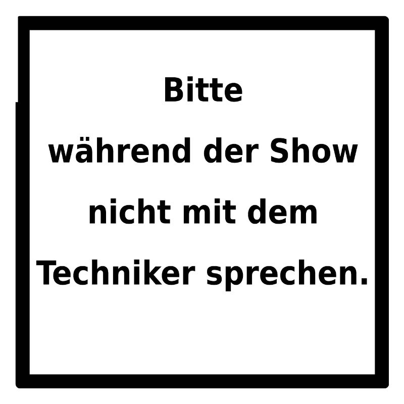 Warnhinweis: Techniker. (black)