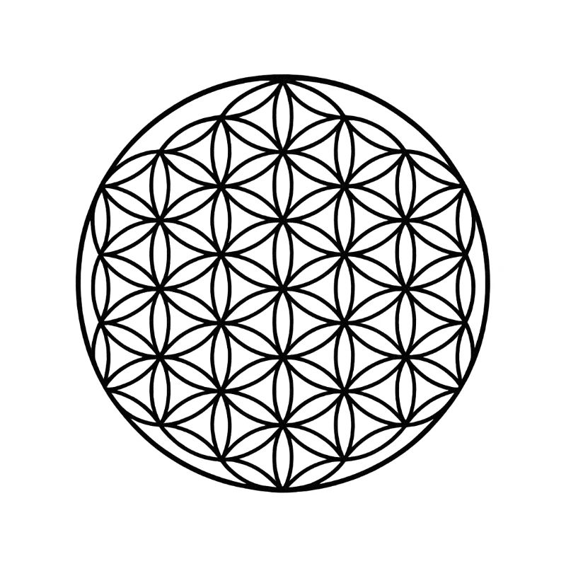 Conception de cercle de fleur de vie