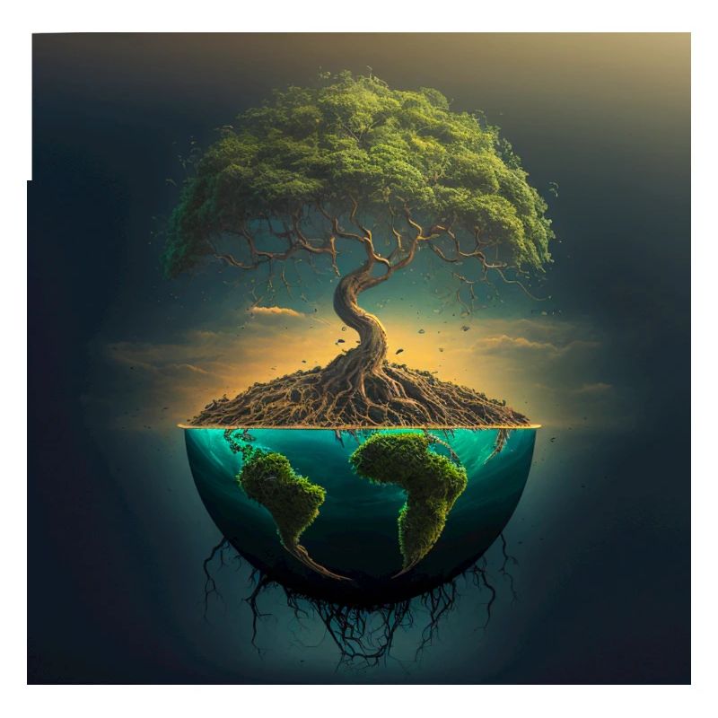 World Tree: Tree over half a sphere