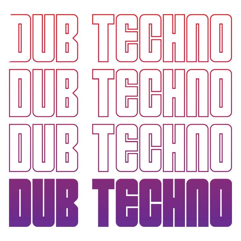 Dub Techno Neon Gradient Grid