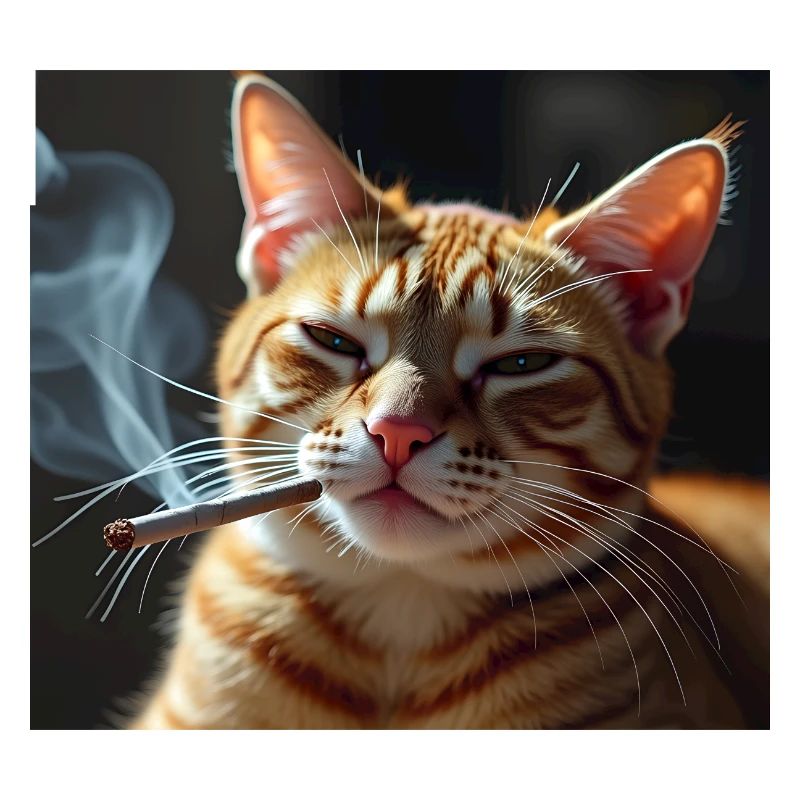 Fumer Chat Génération Z Mème Chat Fumer