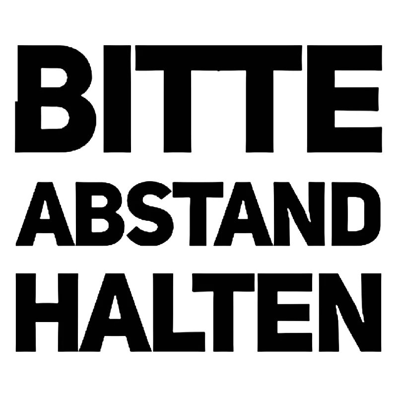 Bitte Abstand halten Morgenmuffel Langschläfer