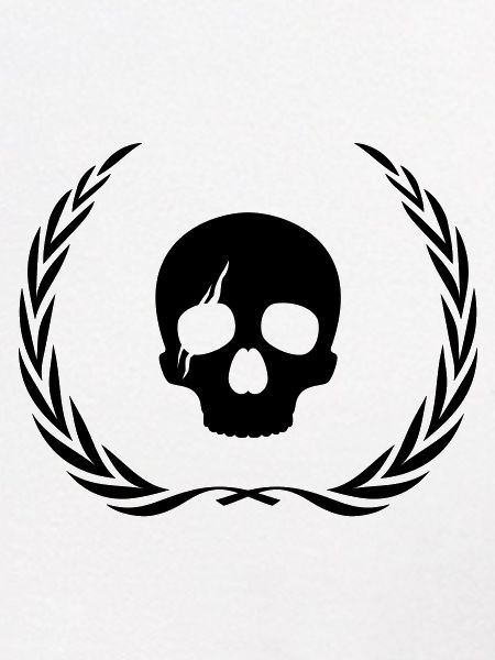 Skeleton Skull Wreath