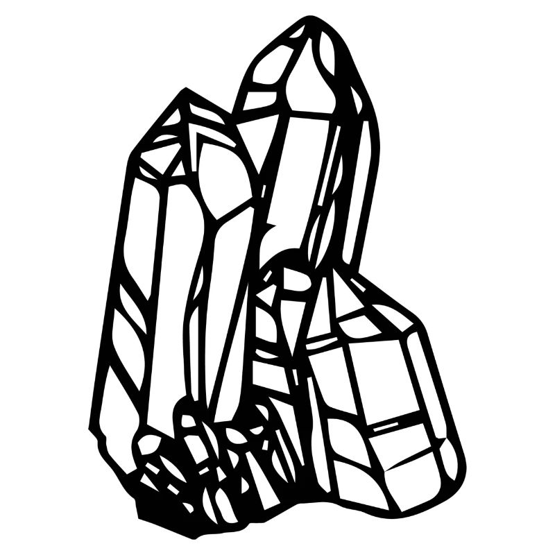 Icon multiple crystals motif gift idea