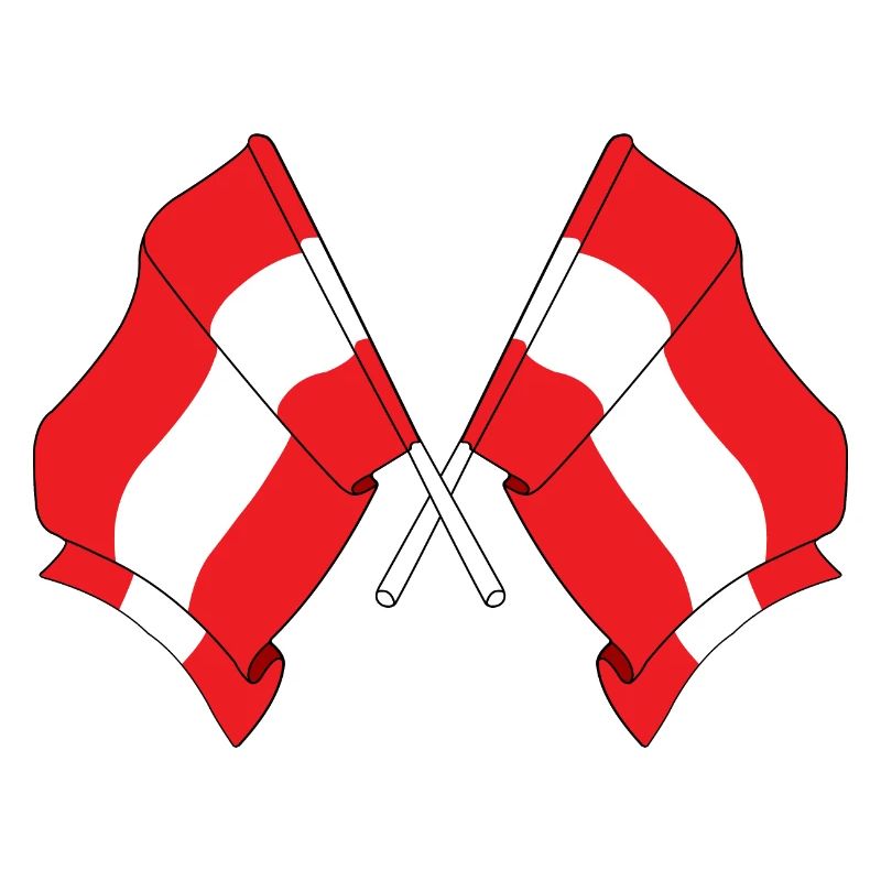 Two flags Austria