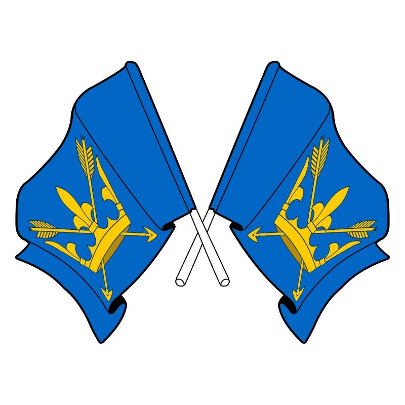Drapeaux du Suffolk croisés