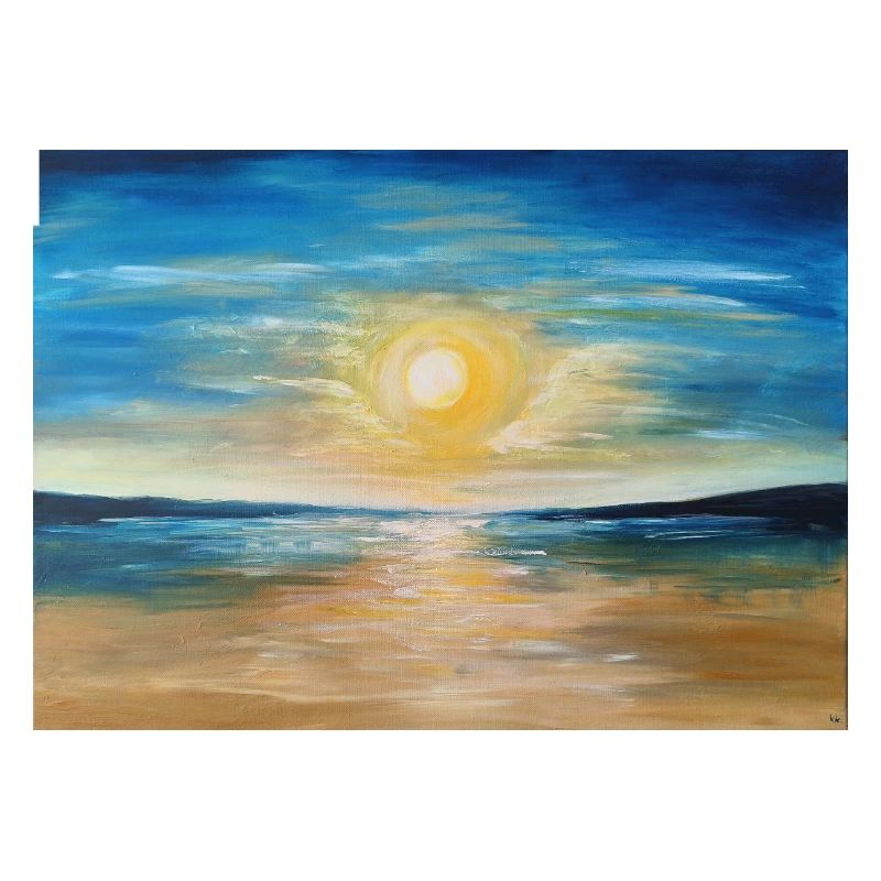 Sunset Reflection Over Calm Waters