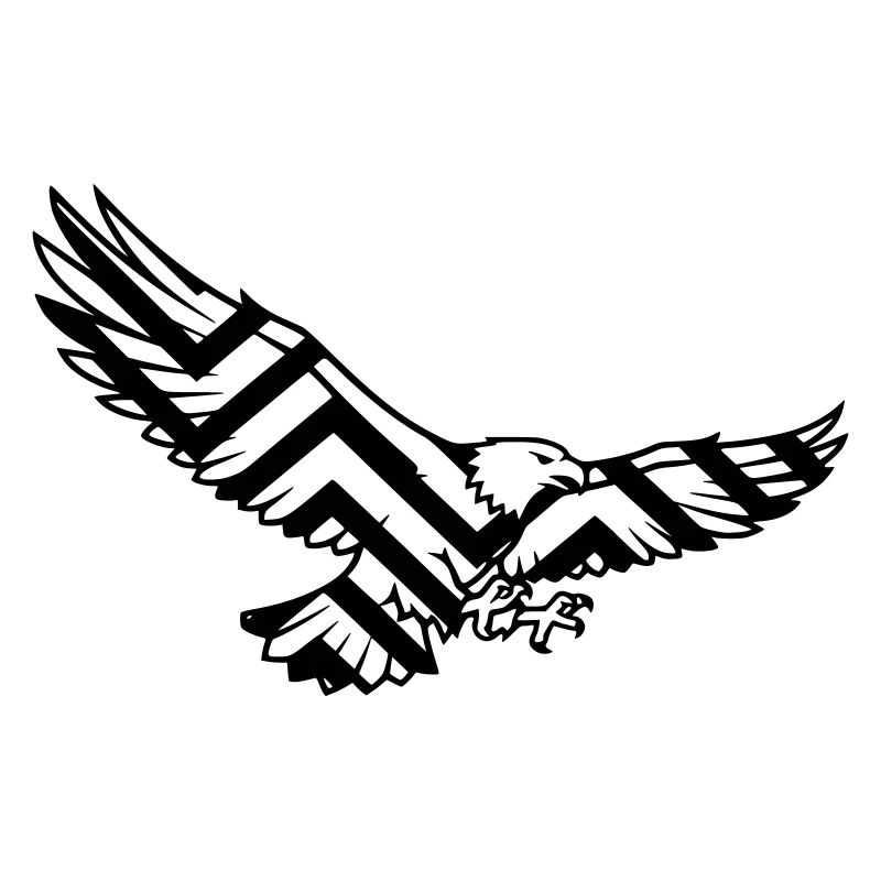 Logo polygonal géométrique Eagle