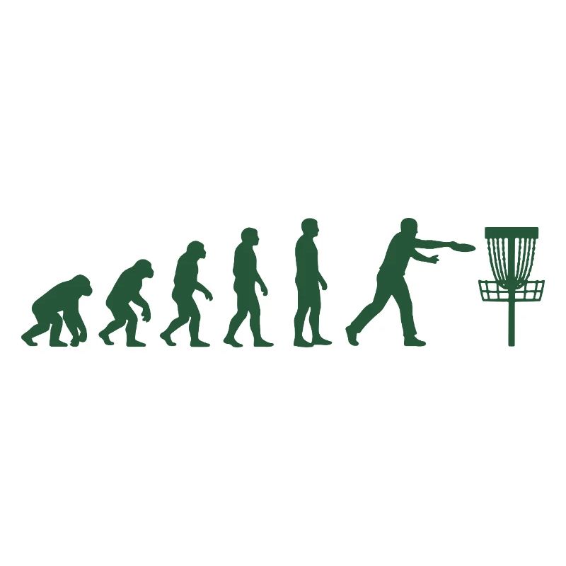 Disc Golf Evolution Drôle de Disc Golfeur Flying Disc