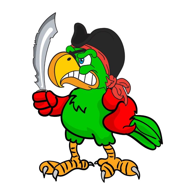 Pirate. Parrot.