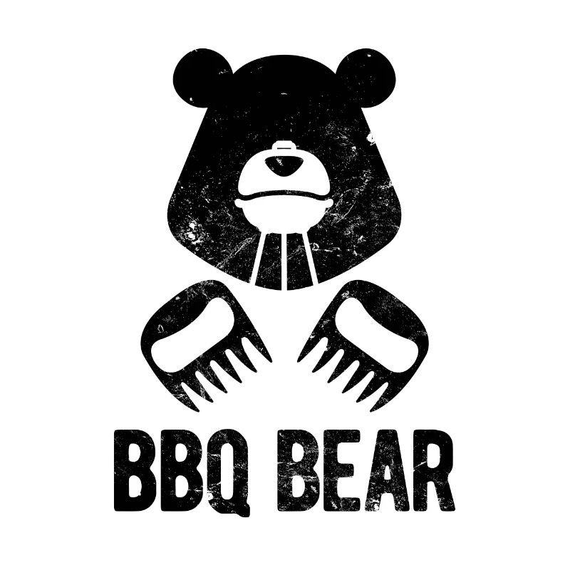 Clever Culinary Bear Grilling Design BBQ