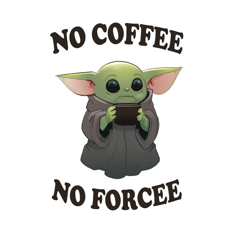 Pas de café pas de force Mug bébé Alien
