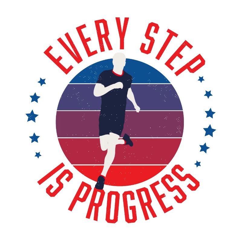 Coureur Chaque pas est un progrès