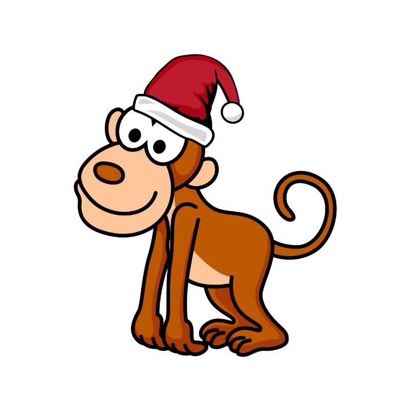 Monkey Comic Christmas