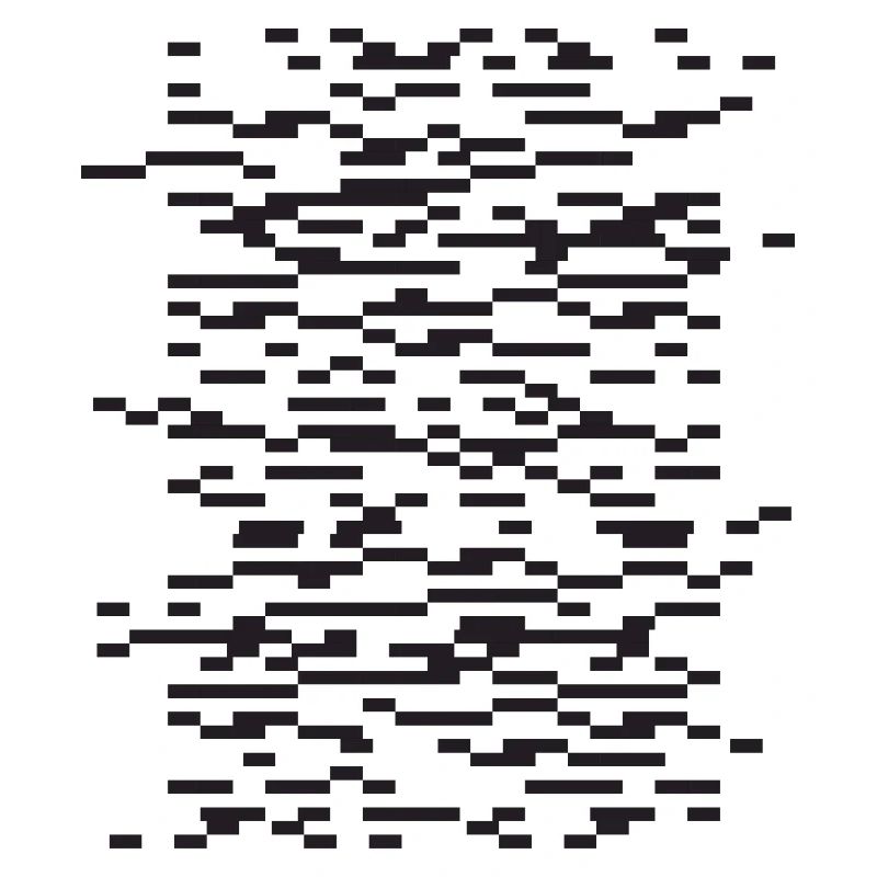 Glitch Stripe Abstract Night