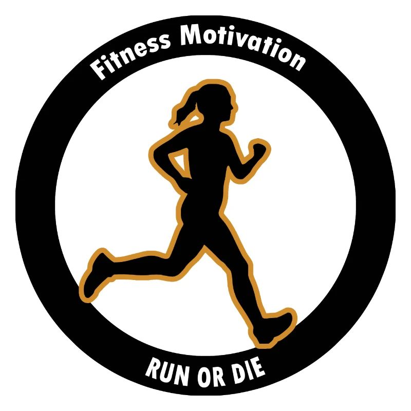 Fitness Motivation. Lauf oder Stirb