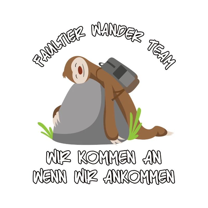 Faultier Wander Team Sloth Wandergruppe