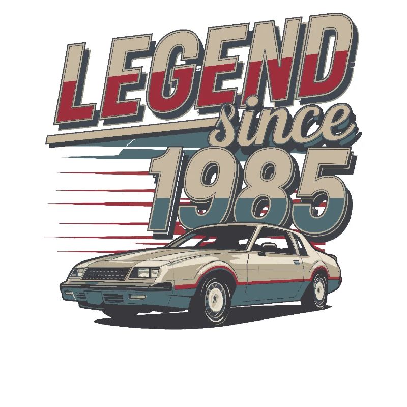 Legende seit 1985 Oldtimer Retro Style