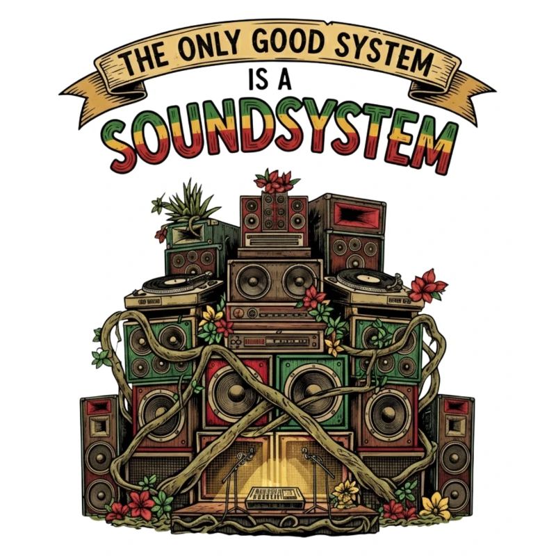 Sound System Collage Dub Reggae