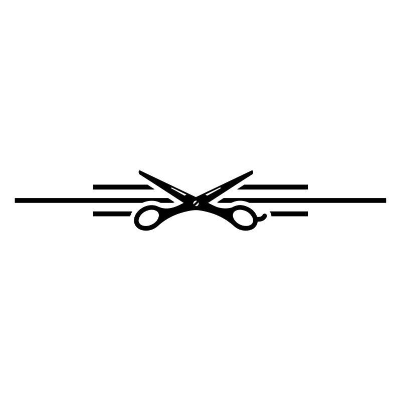 scissors symbol line