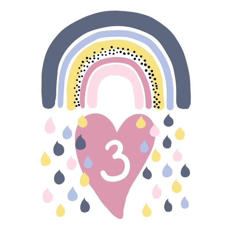 Rainbow 3rd Birthday Children