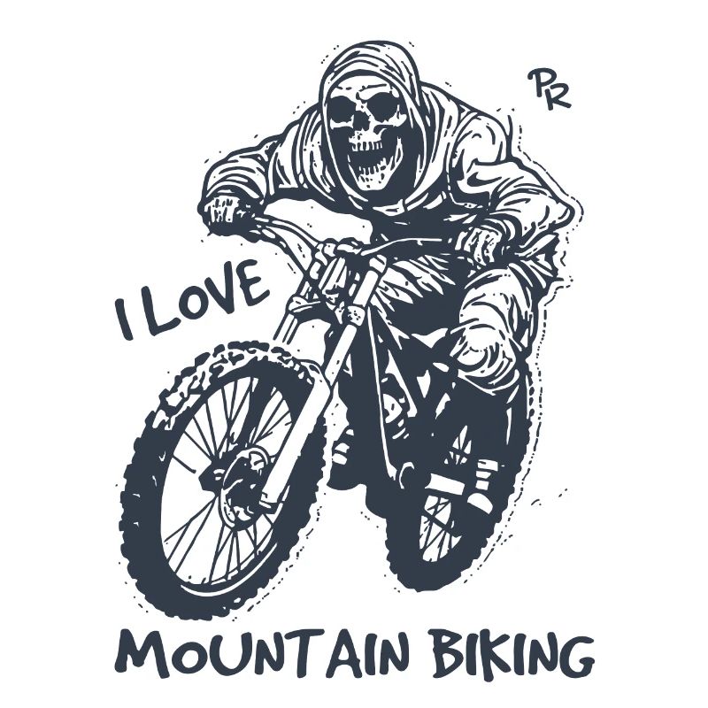 Skeleton cycliste, j’adore le VTT