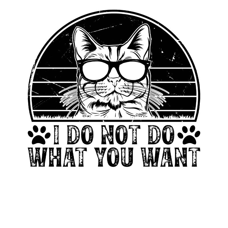Drôle de propriétaire de chat - Je ne fais pas ce que vous voulez