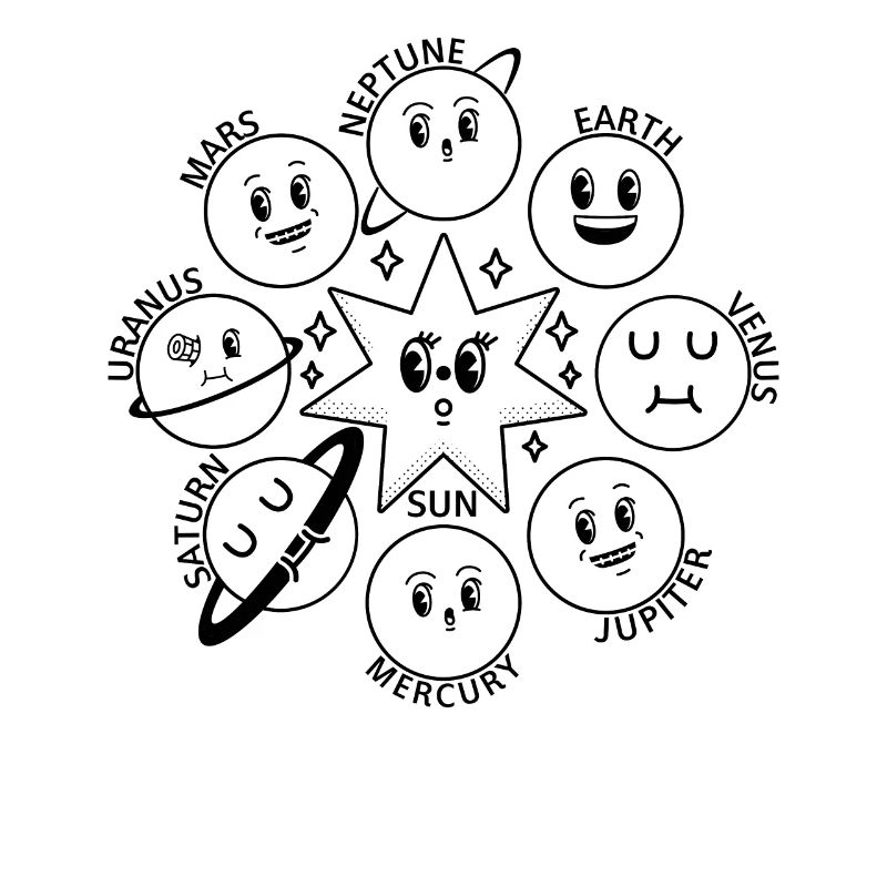 Astronomy Solar System Funny Planets