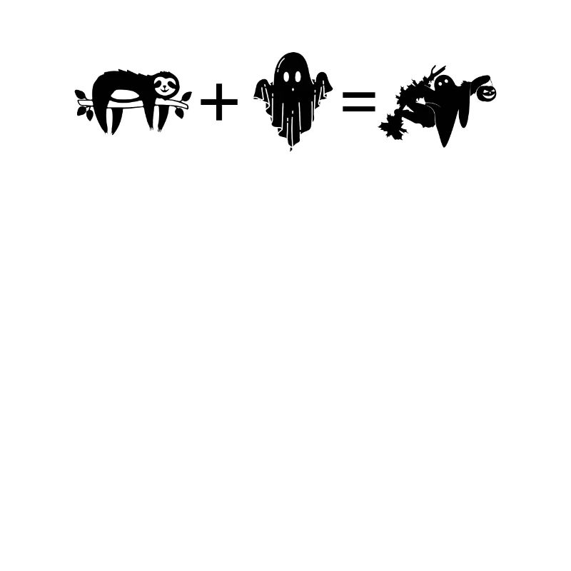 Halloween Ghost Sloth + Ghost = Ghost Sloth