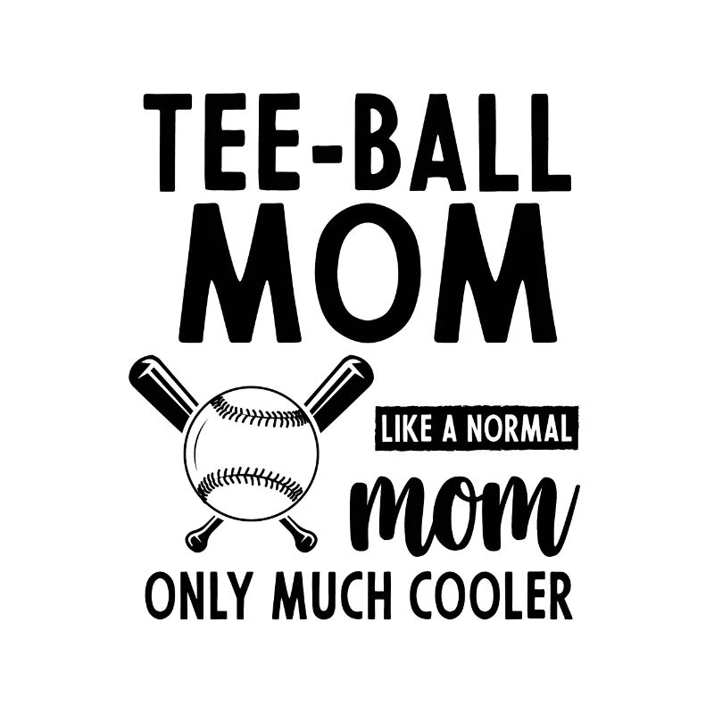 Maman de tee-ball Maman joueuse de tee-ball