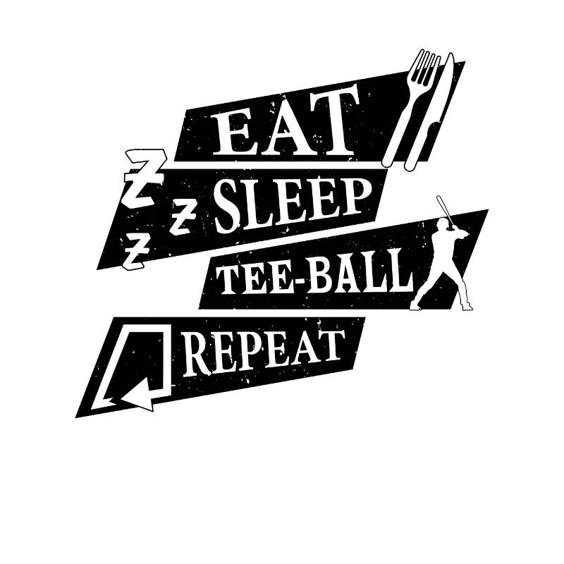 Teeball Player - Eat Sleep Tee-ball Repeat